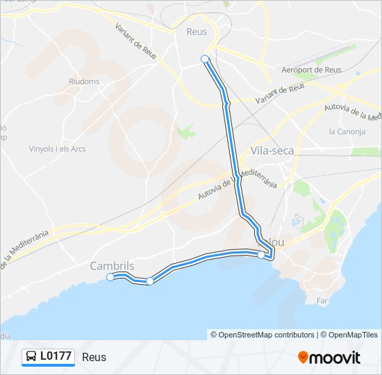 L0177 bus Mapa de línia