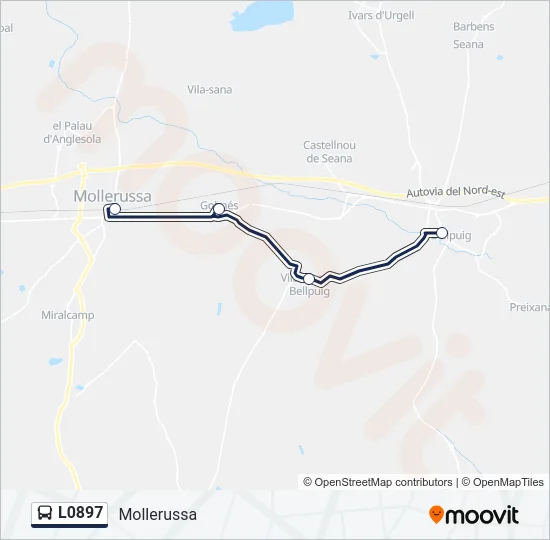 L0897 Bus Line Map