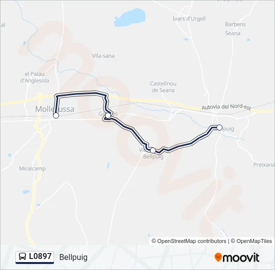 L0897 Bus Line Map