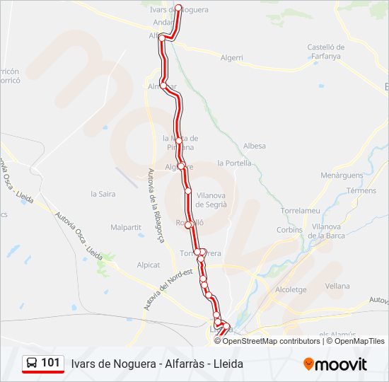 Mapa de 101 de 