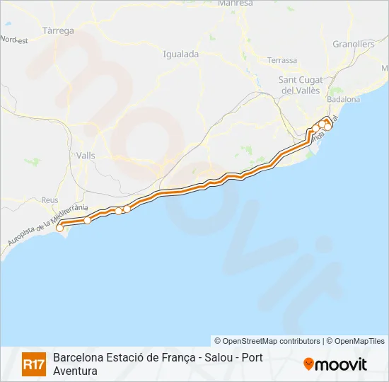 R17 Train Line Map