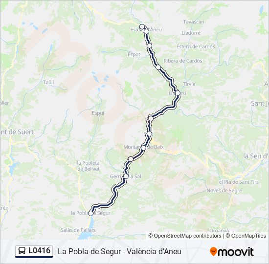 L0416 bus Line Map