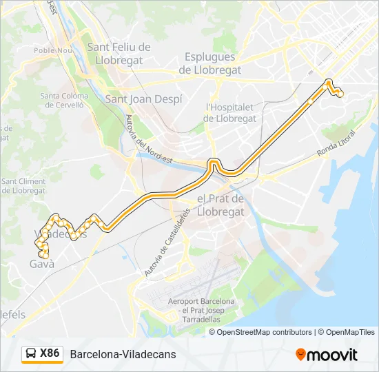 X86 Bus Line Map