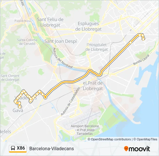 X86 Bus Line Map
