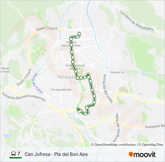 7 Bus Line Map
