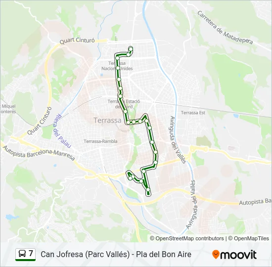 7 Bus Line Map
