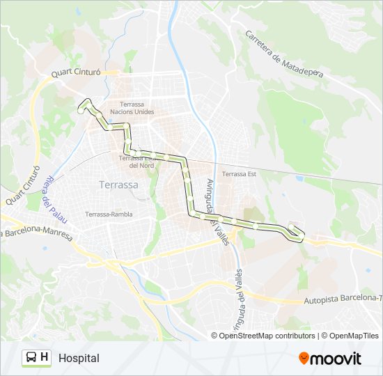 Mapa de H de autobús