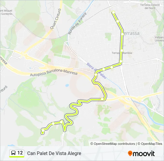 12 Bus Line Map
