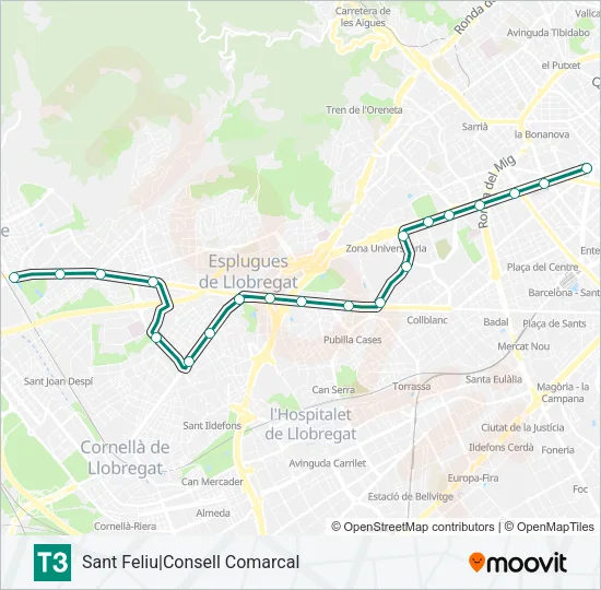 T3  Line Map