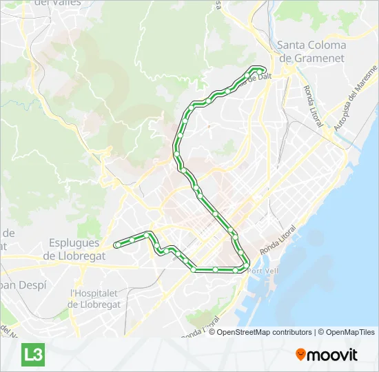 L3 Metro Line Map