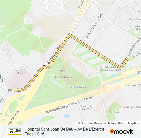 JM Bus Line Map