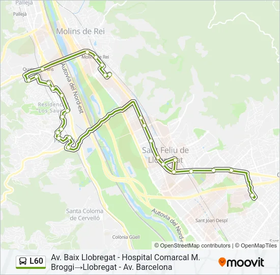 L60 Bus Line Map