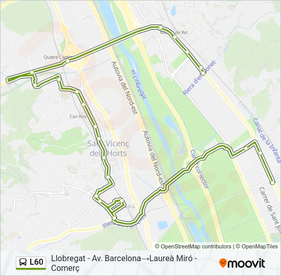 L60 Bus Line Map