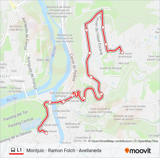 L1 Bus Line Map