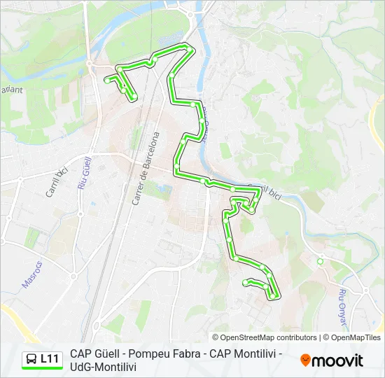L11 Bus Line Map