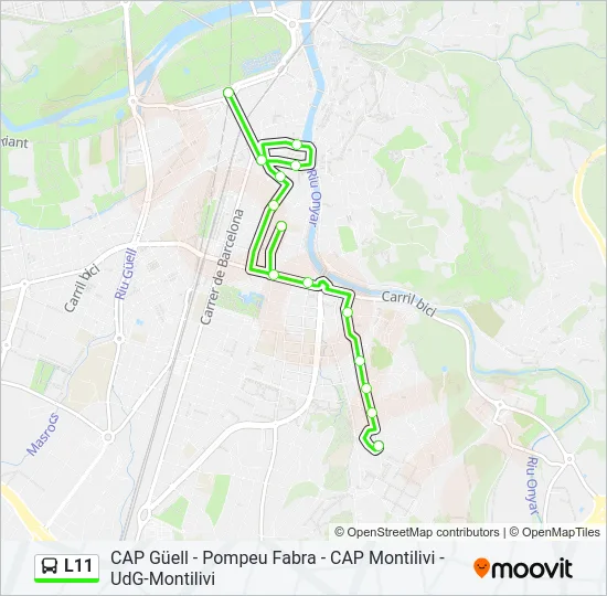 L11 Bus Line Map