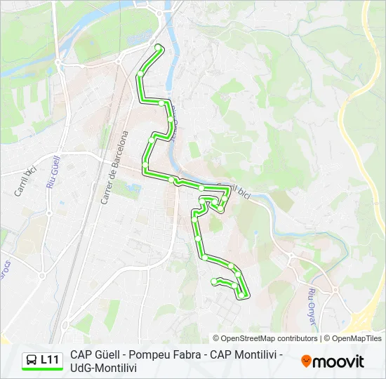 L11 Bus Line Map