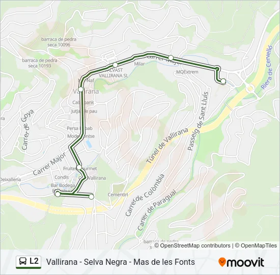 L2 Bus Line Map