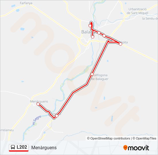 Mapa de L202 de 