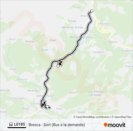L0185 Bus Line Map