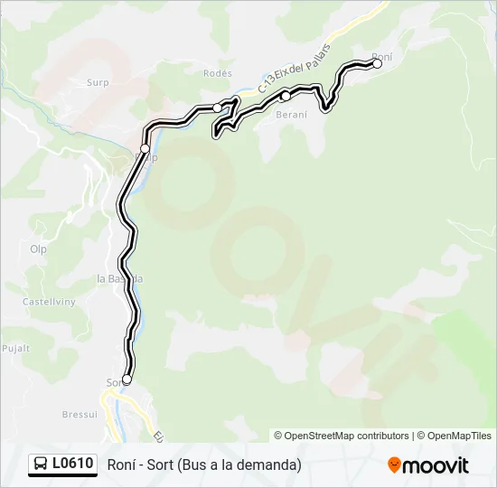 L0610 Bus Line Map