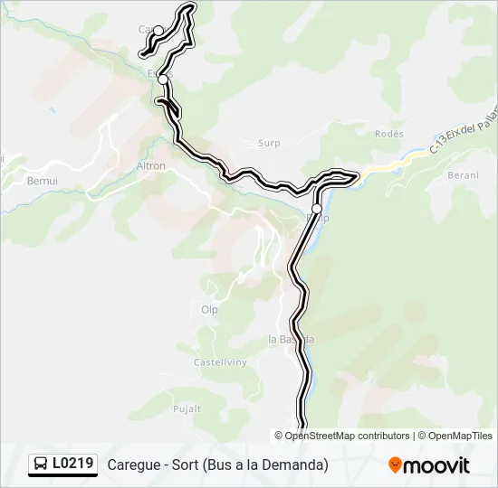 L0219 Bus Line Map