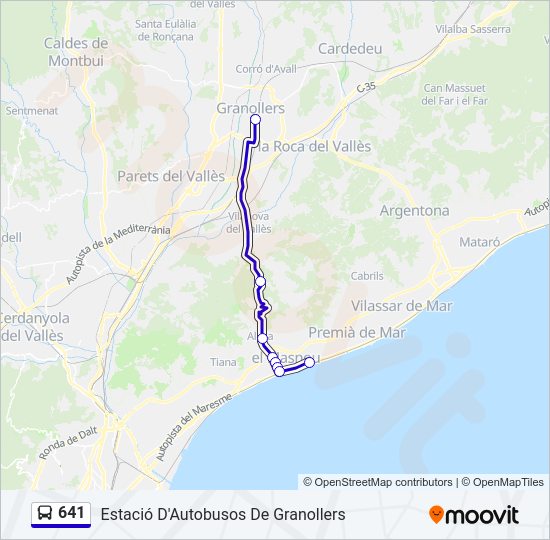 Mapa de 641 de 