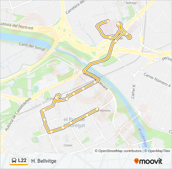 L22 Bus Line Map