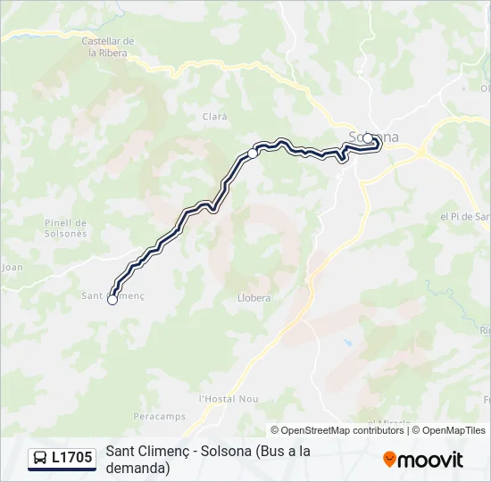L1705 Bus Line Map