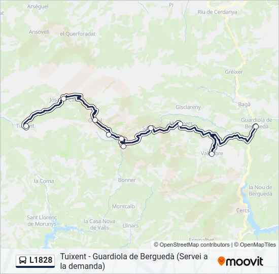 L1828 Bus Line Map