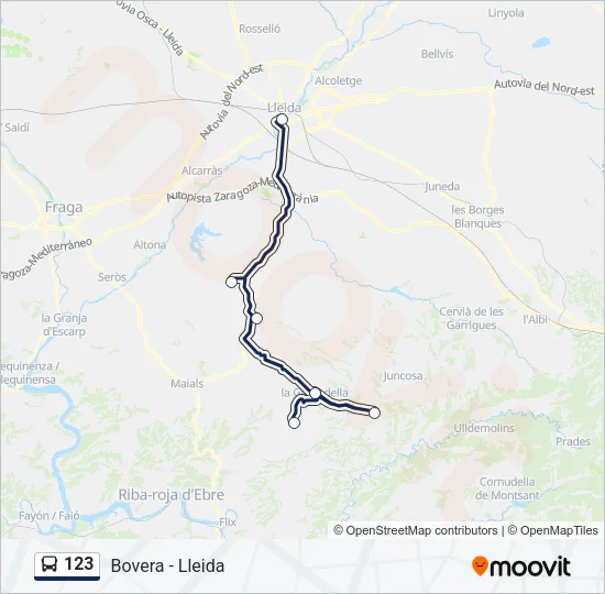 123 Bus Line Map