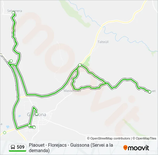 509 Bus Line Map
