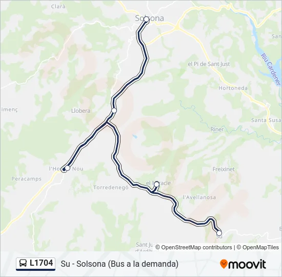 L1704 Bus Line Map