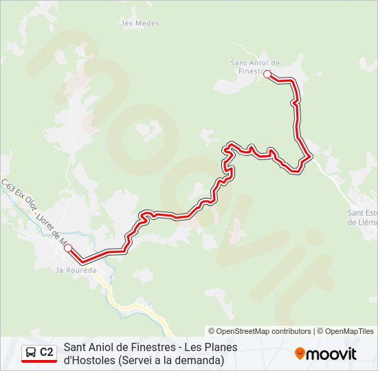 C2 Bus Line Map