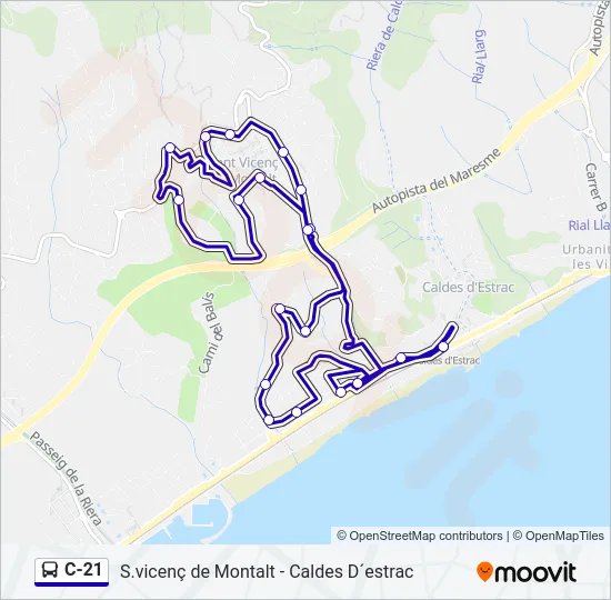 C-21  Mapa de línia
