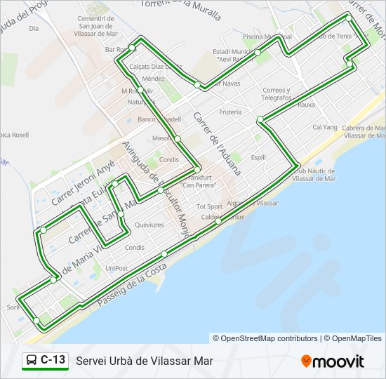 C-13  Line Map