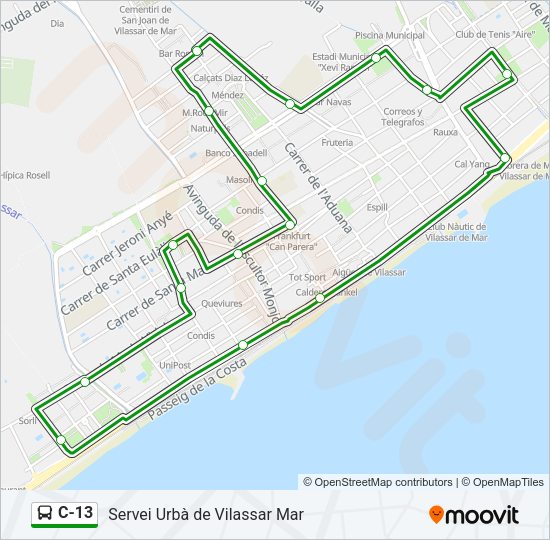C-13  Line Map