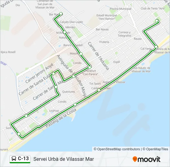 C-13  Line Map
