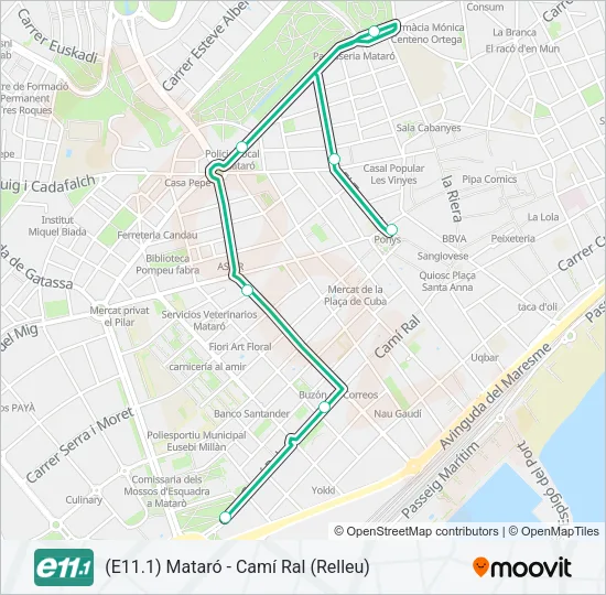 E11.1  Mapa de línia