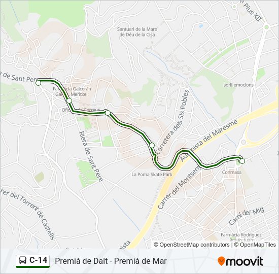 C-14  Line Map