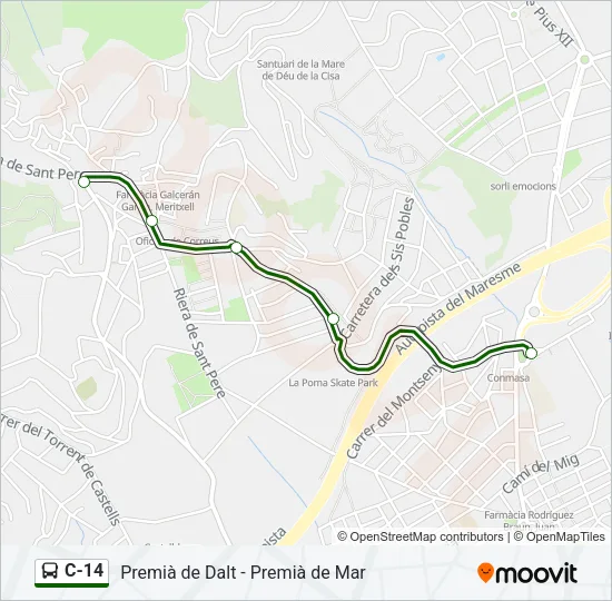 C-14  Line Map