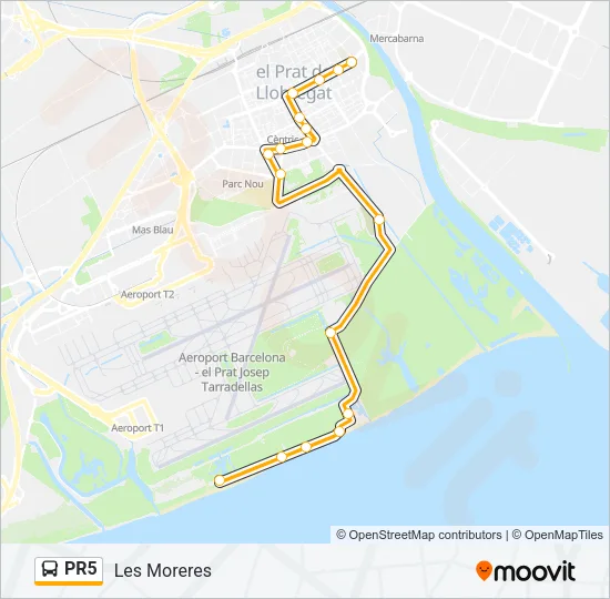 PR5 Bus Line Map