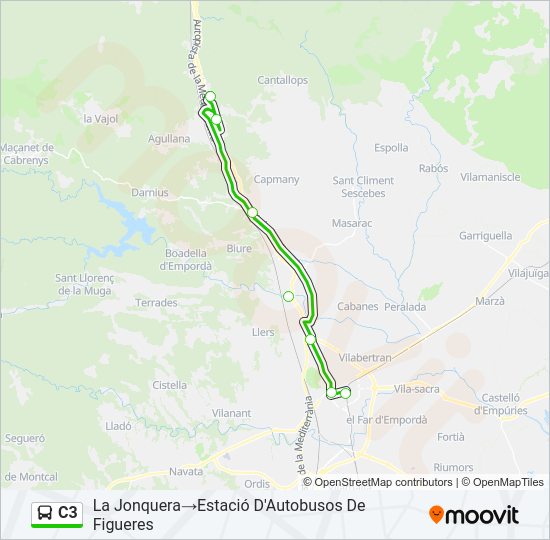 C3 Bus Line Map