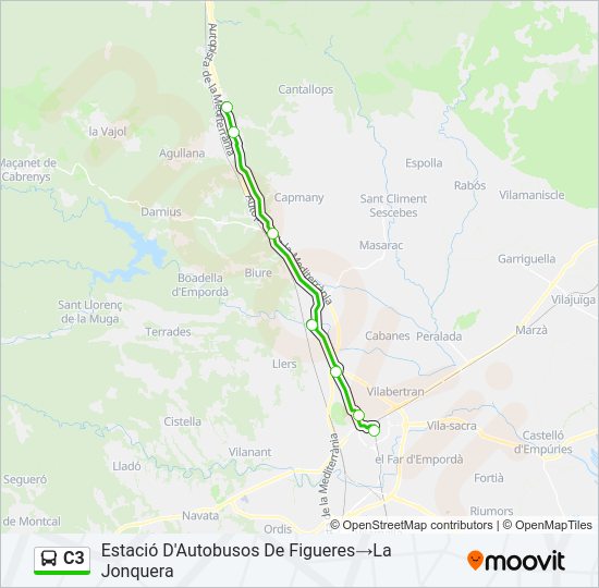 C3 Bus Line Map