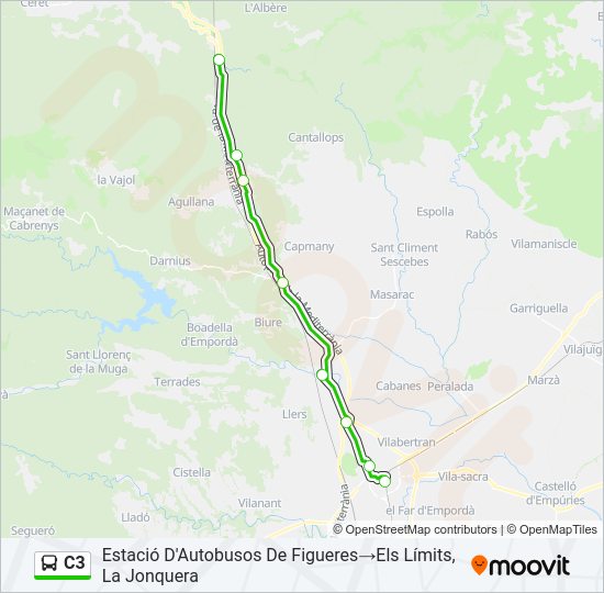 C3 Bus Line Map
