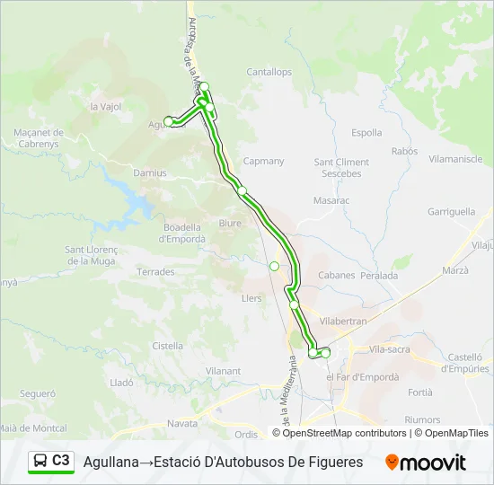C3 Bus Line Map