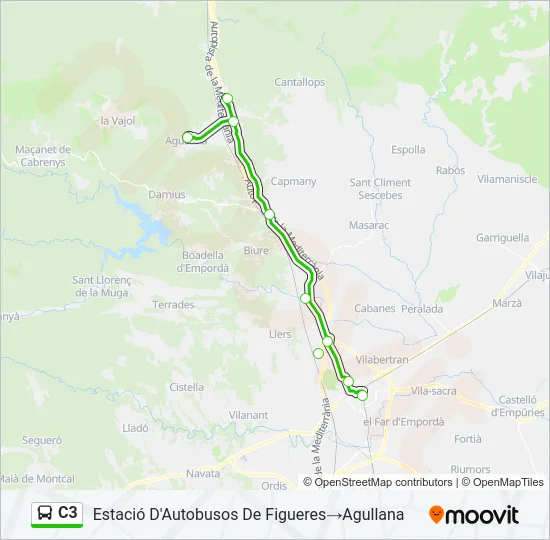 C3 Bus Line Map