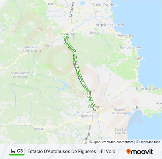 C3 Bus Line Map