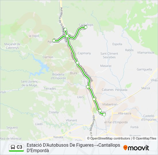 C3 Bus Line Map