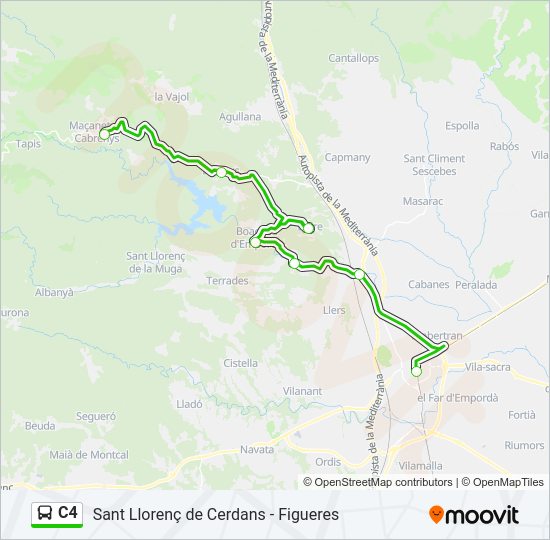 C4 Bus Line Map